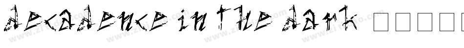 decadence in the dark字体转换